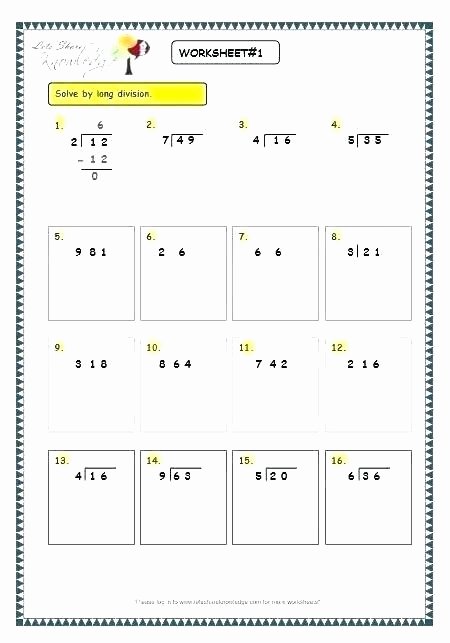 Partial Quotients Worksheet Unique Resources Math Division Worksheets Concept Division