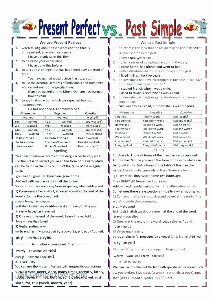 Past Present and Future Worksheets Past Exercises Verb Tenses Worksheets for Grade Tense