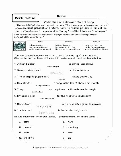 Past Present and Future Worksheets Simple Present Tense Worksheets