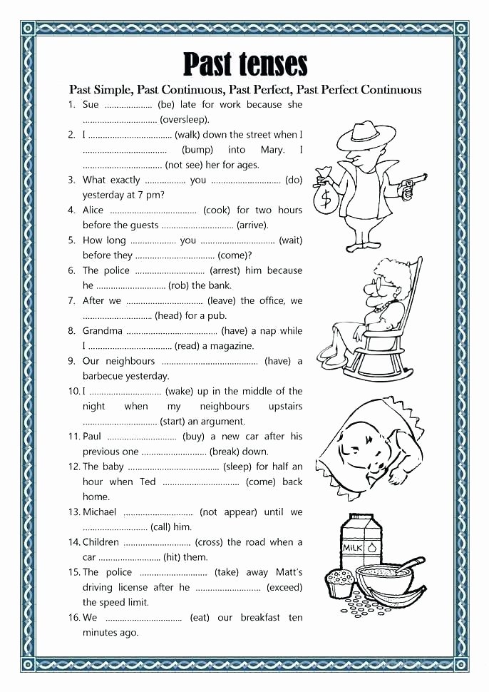 Past Present Future Worksheets Tenses Worksheets for Grade 4 Past Tense Worksheets Simple