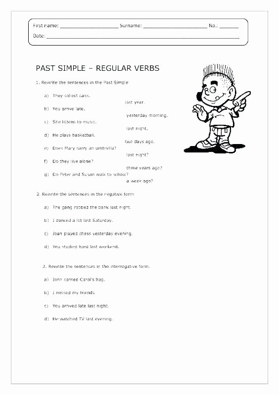 Past Present Future Worksheets Worksheets Grammar Tenses for Class 8 Tense Agreement