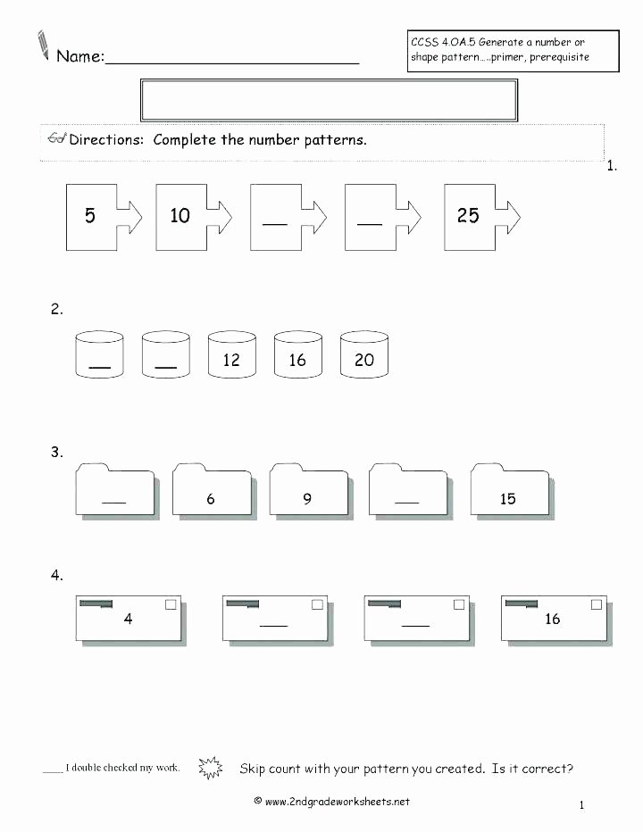 Pattern Blocks Worksheets Math Worksheets Second Grade Number Patterns Worksheet Timed