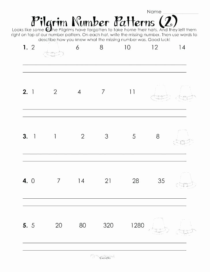 Pattern Blocks Worksheets Number Patterns Worksheets for Kindergarten