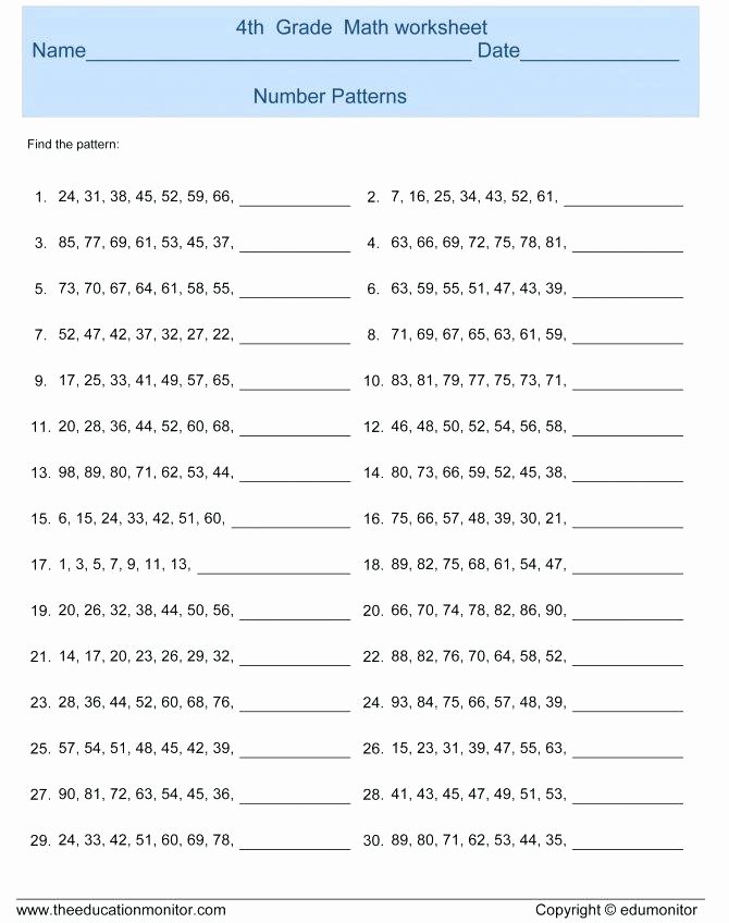 multiplication patterns worksheets grade 4 science for all decimal tables