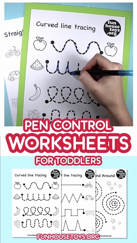 Pen Control Worksheets 142 Best Funhousetoys Images In 2019