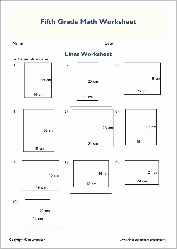 Perimeter Worksheet for 3rd Grade Geometric Shapes area and Perimeter Worksheets areas