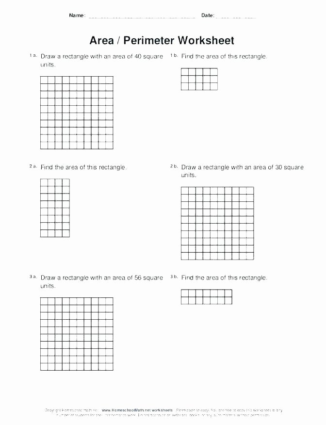 Perimeter Worksheets 3rd Grade Awesome area Perimeter and Volume Worksheets – Trubs
