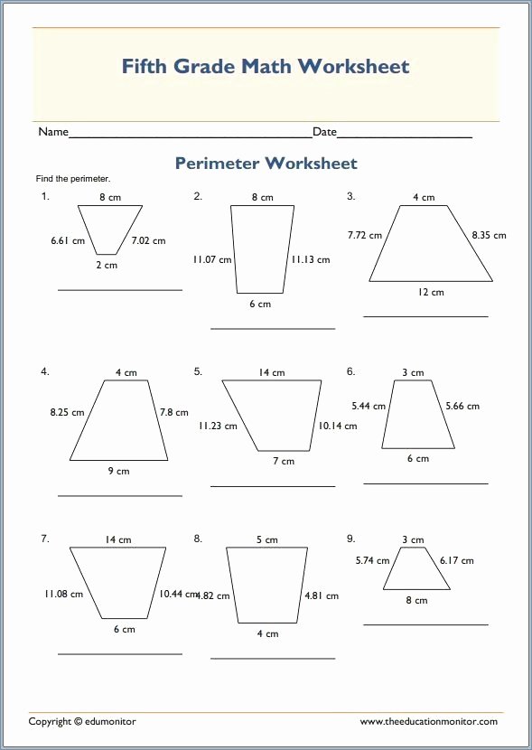 Perimeter Worksheets 3rd Grade Pdf 23 Luxury Perimeter Worksheets 3rd Grade