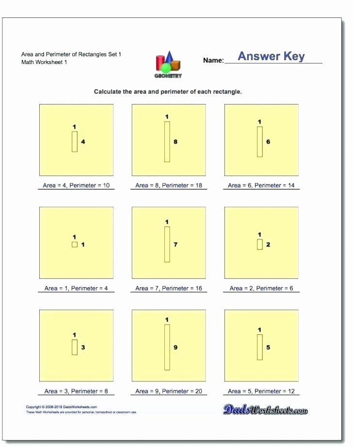 Perimeter Worksheets for 3rd Grade area and Perimeter Worksheets Grade Math Worksheet Perimeter