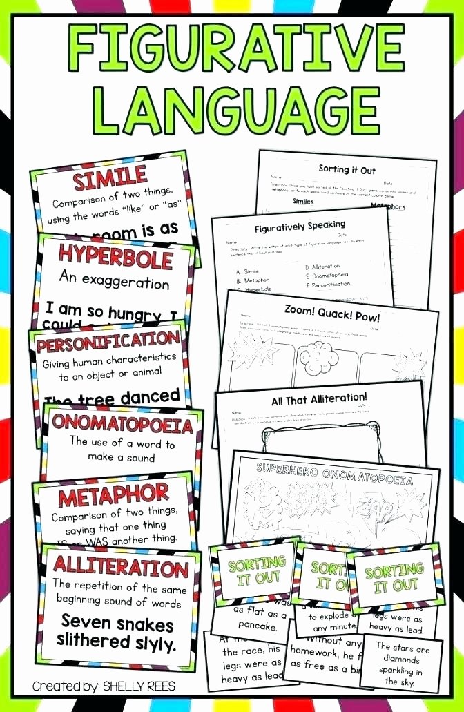 Personification Worksheets 6th Grade Personification Worksheets Grade Lesson High School Simile