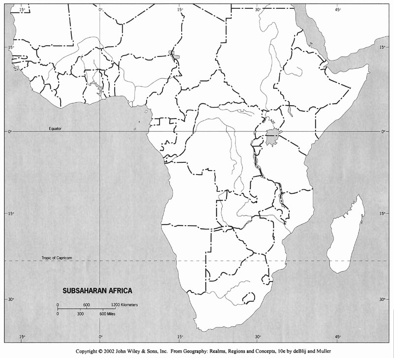 Physical and Political Maps Worksheets Blank Political Map Africa