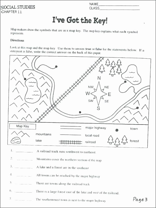 Physical and Political Maps Worksheets Map Worksheets for First Grade