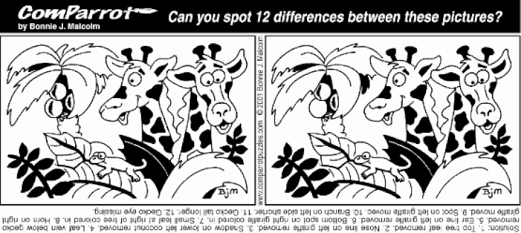 Pictogram Puzzles Printable Brain Teasers 12 Free Spot the Difference Puzzles