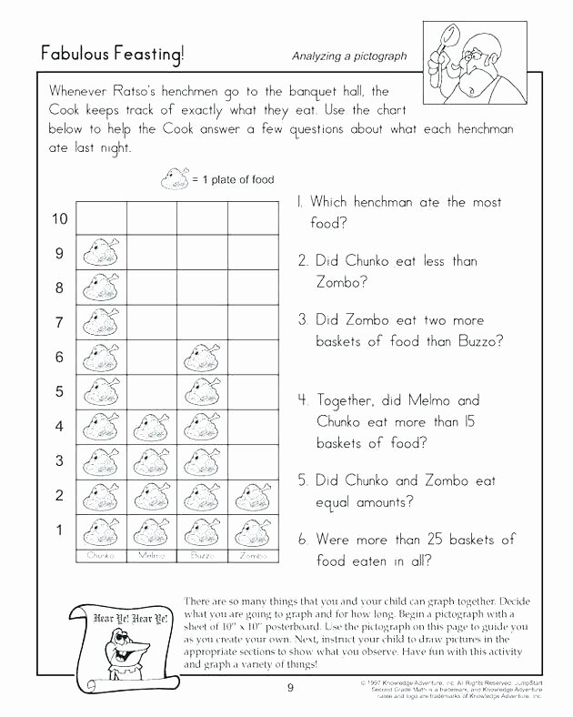 Pictograph Worksheets 2nd Grade Free Pictograph Worksheets Pictographs for Kindergarten