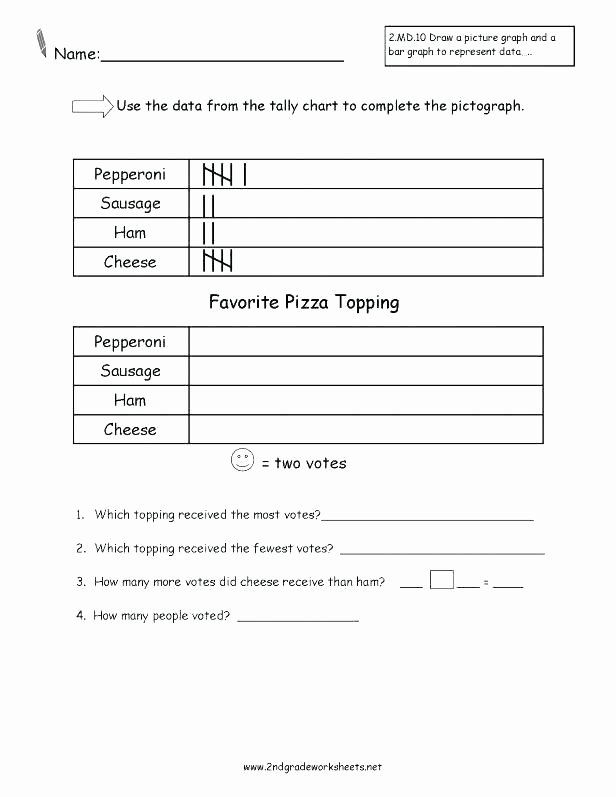 Pictograph Worksheets 3rd Grade Luxury Pictograph Worksheets 2nd Grade