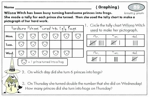 Picture Graph Worksheets 2nd Grade Second Grade Bar Graph Worksheets Grade Pictograph