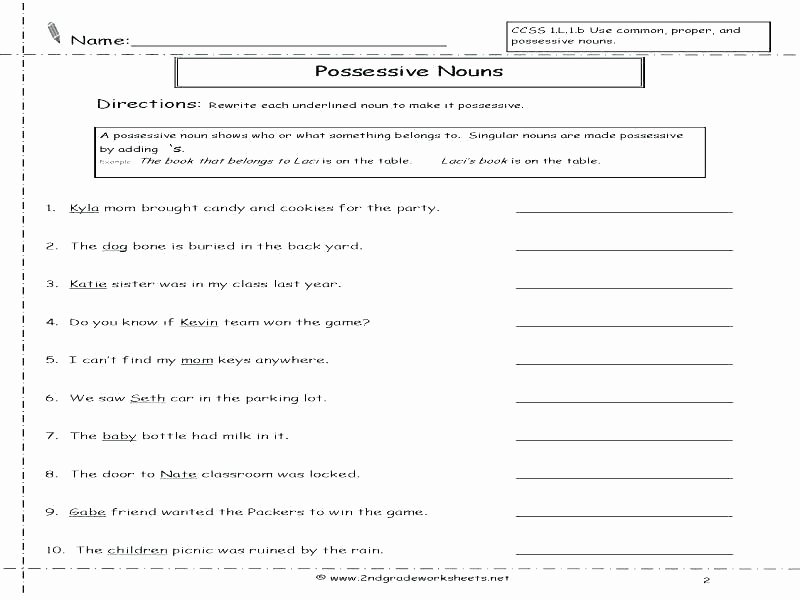 Plural Nouns Worksheet 5th Grade Noun Number Worksheets Subject Free Parts Speech the Verb