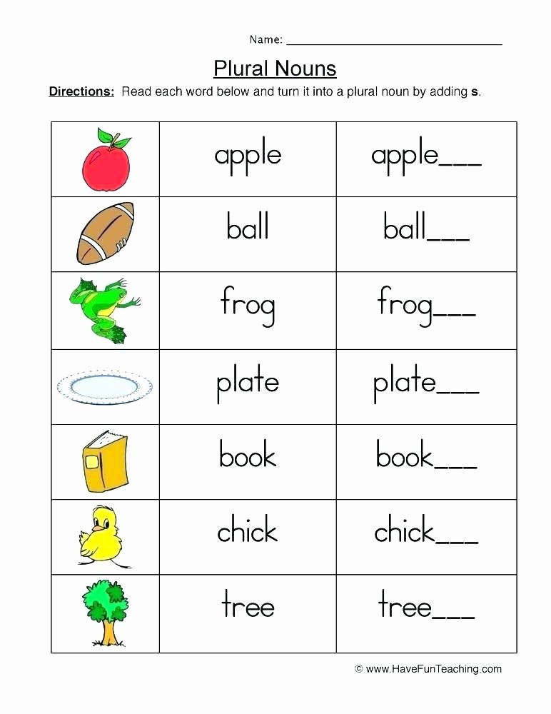 Plural Nouns Worksheet 5th Grade Nouns Worksheets Irregular Noun Grade Plural for 4 Singular
