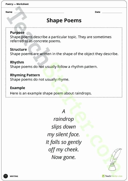 Poetry Worksheets Middle School Analyzing Poems Worksheet Analyzing Informational Text