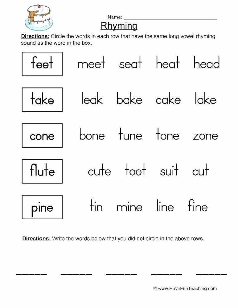 Poetry Worksheets Pdf Number Words Worksheets for Kindergarten
