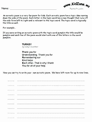 Poetry Worksheets Pdf Poetry Writing Worksheets Middle School Introduction to