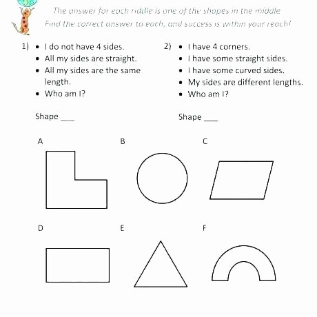 Polygon Worksheets for 2nd Grade Grade 6 Math Geometry Worksheets