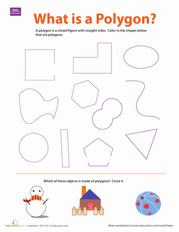Polygon Worksheets for 2nd Grade What is A Polygon Fourth Grade Education Materials