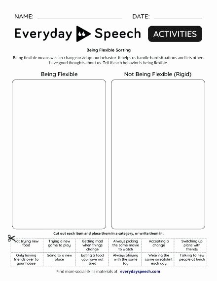 Positive attitude Activities Worksheets Beautiful social Situations Worksheets