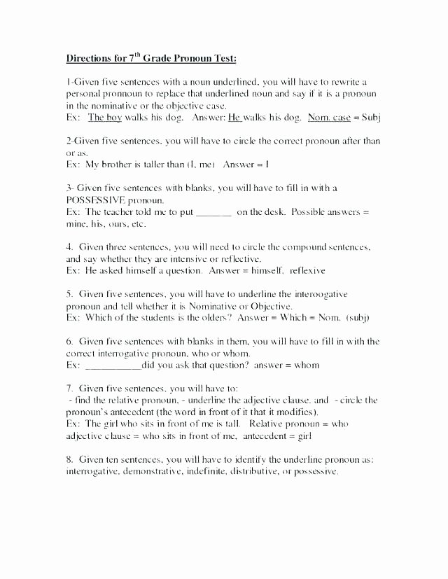 Possessive Pronouns Worksheet 2nd Grade Possessive Pronouns Exercises Worksheets Possessive Nouns