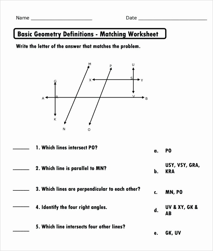 Pre Ap Geometry Worksheets High School Basic Geometry Worksheet Template Beginning