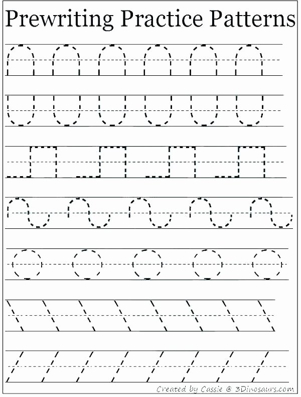 Pre Writing Worksheets Free Free Printable Number Tracing Worksheets for Kindergarten