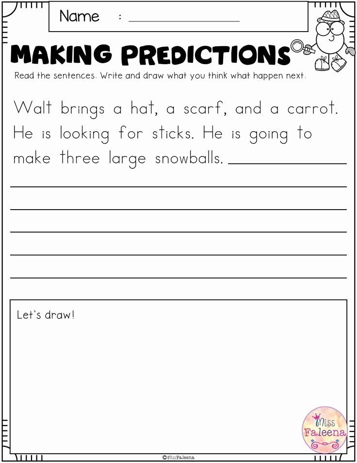 Predictions Worksheets 3rd Grade Free Making Predictions Tpt K 2 Literacy
