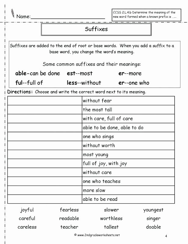Prefix and Suffix Worksheets Pdf Prefixes and Suffixes Worksheet E W Using X Prefix High