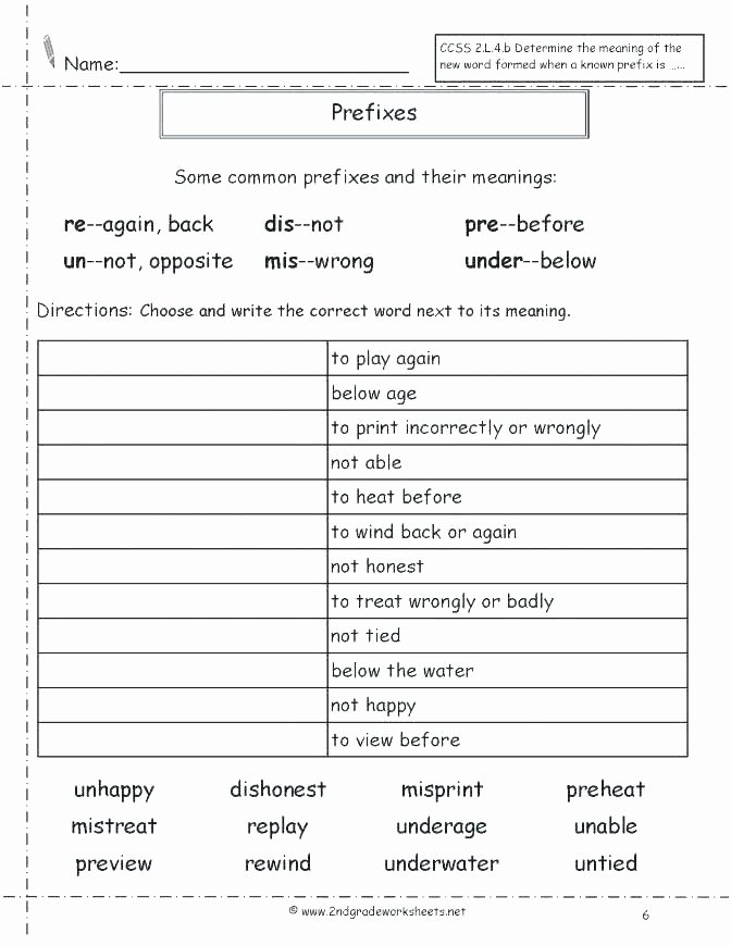 Prefix and Suffix Worksheets Pdf Prefixes Re and Pre Worksheets Prefixes and Suffixes