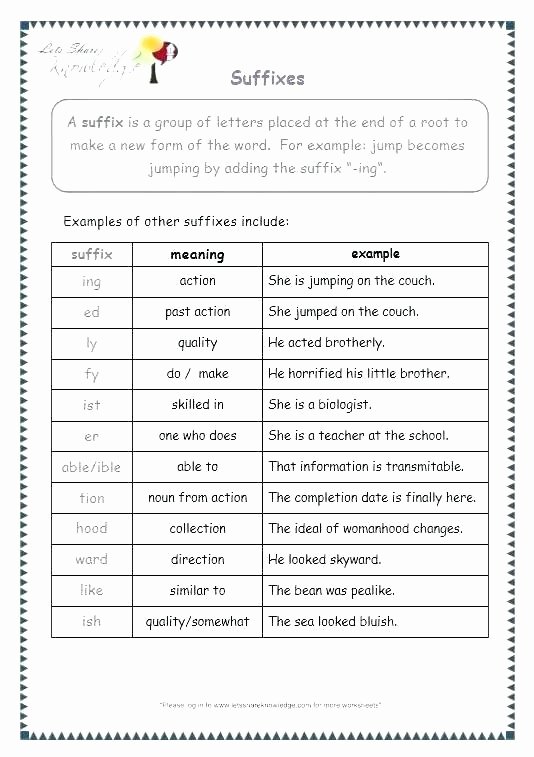 Prefix Suffix Worksheet 3rd Grade 8th Grade Prefixes and Suffixes Worksheets Prefix Worksheets