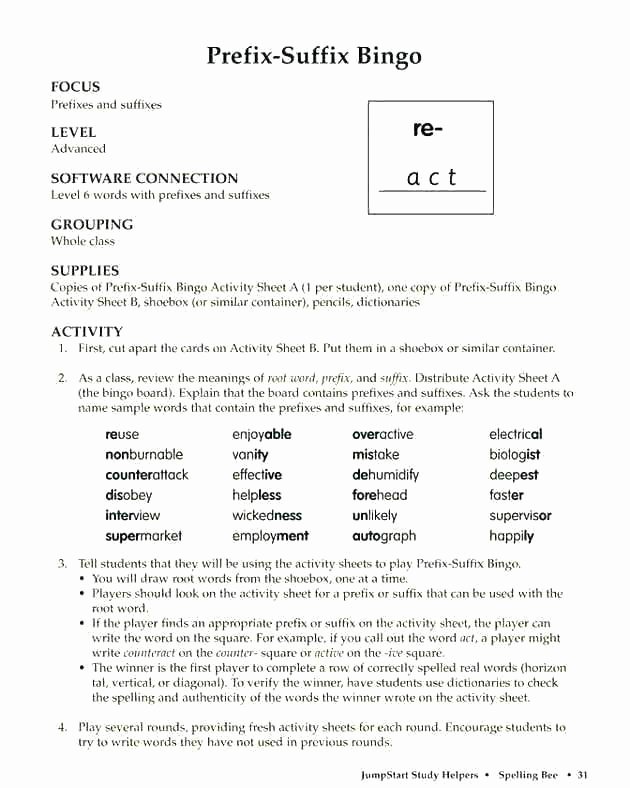 Prefix Suffix Worksheet 3rd Grade Esl Prefixes and Suffixes Worksheets