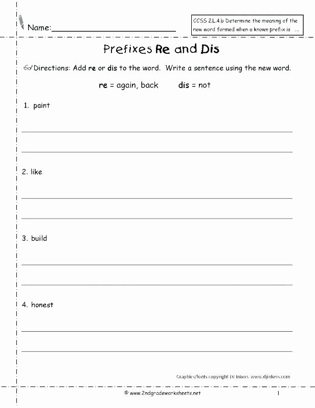 Prefix Suffix Worksheet 3rd Grade Suffix Worksheets Grade for Words Prefix Root Word Worksheet