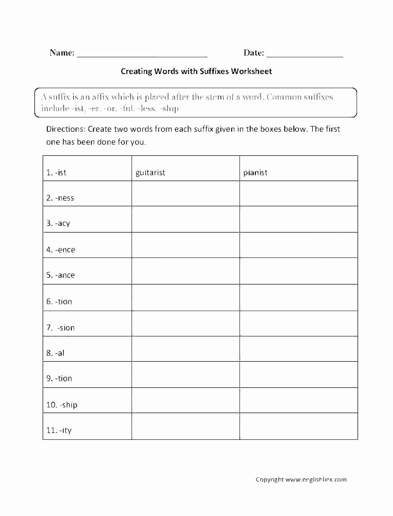 Prefix Worksheet 4th Grade Esl Prefixes and Suffixes Worksheets