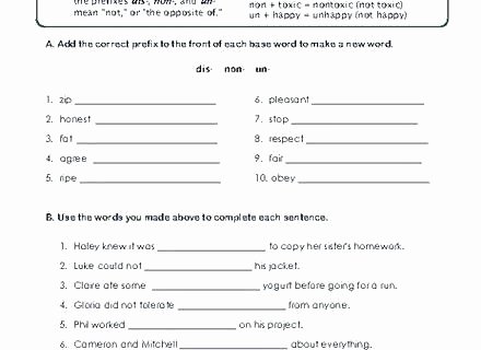 Prefix Worksheet 4th Grade Root Words Worksheet Grade Printable Worksheets Prefix