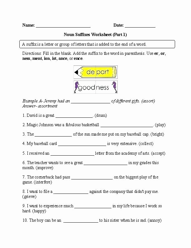 Prefix Worksheets 4th Grade Prefix and Suffix Worksheets High School