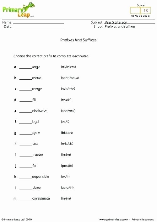 Prefixes and Suffixes Worksheet Pdf Suffix S Worksheets D by Suffixes Pdf Grade 2