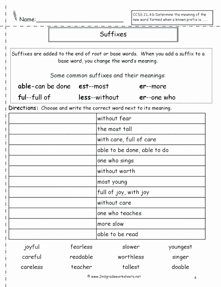 Prefixes and Suffixes Worksheets Pdf Prefix Worksheets Middle School Prefix Worksheets Grade