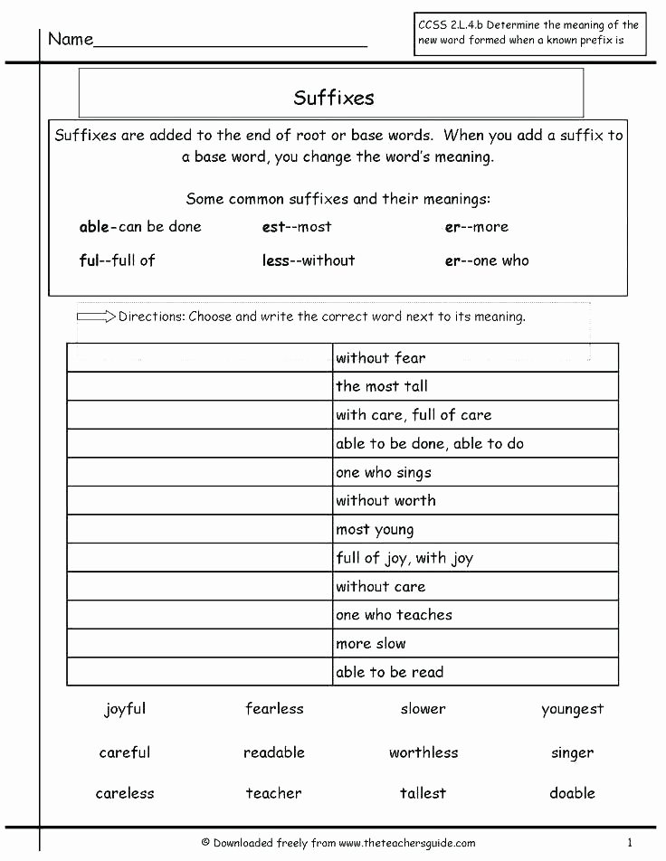 Prefixes and Suffixes Worksheets Pdf Prefixes and Suffixes Worksheet E W Using X Prefix High