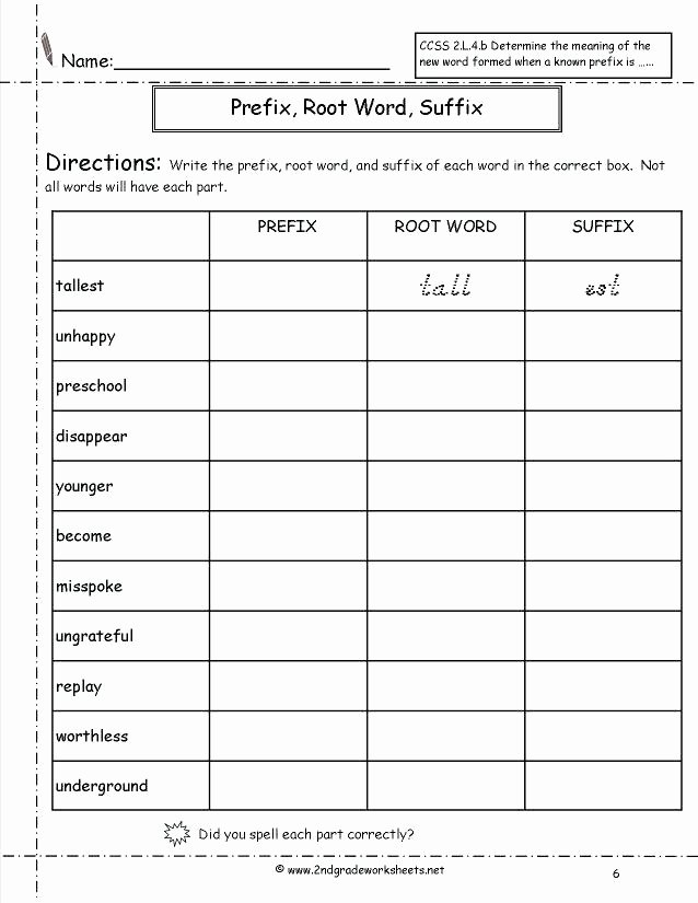 Prefixes and Suffixes Worksheets Pdf Prefixes and Suffixes Worksheets 4th Grade – Openlayers