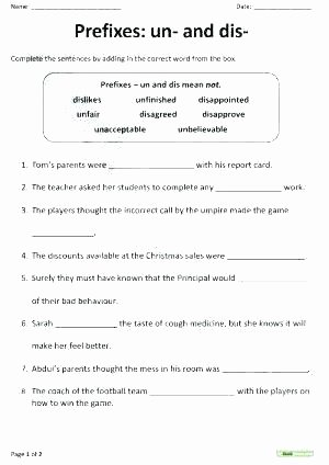 Prefixes Worksheet 3rd Grade Summarizing Worksheets 7th Grade Prefixes and Dis Worksheet