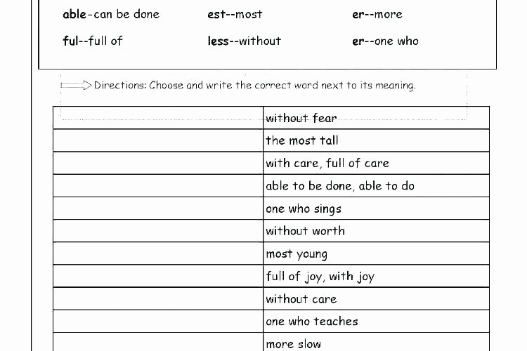 Prefixes Worksheets 4th Grade Re Worksheets