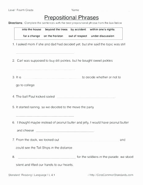 Preposition Worksheets for Grade 1 Preposition Worksheets for Grade 1 Do You Know Your