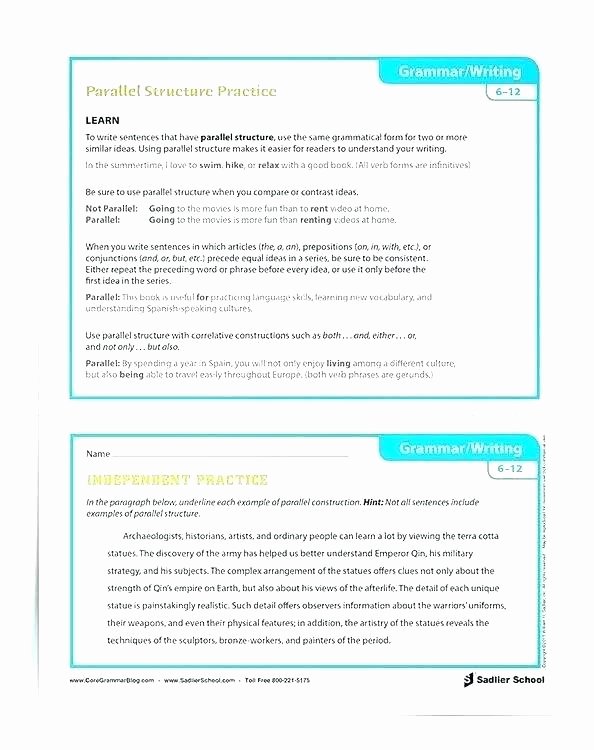 Preposition Worksheets for Middle School Inspirational Sentence Structure Worksheets Middle School Varying