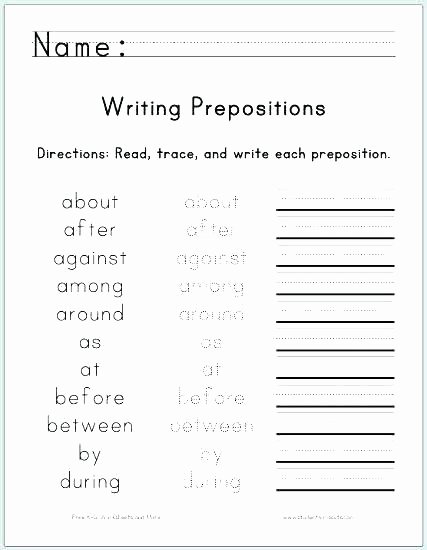 Preposition Worksheets for Middle School Luxury Esl Worksheets Middle School – Sunriseengineers