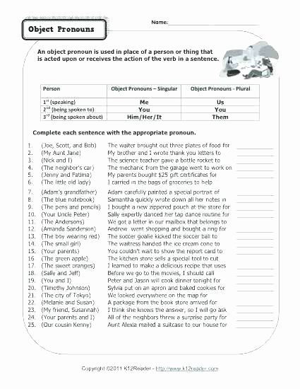 Prepositional Phrase Worksheet 4th Grade Pronoun Practice Worksheets Pronoun Practice Worksheets